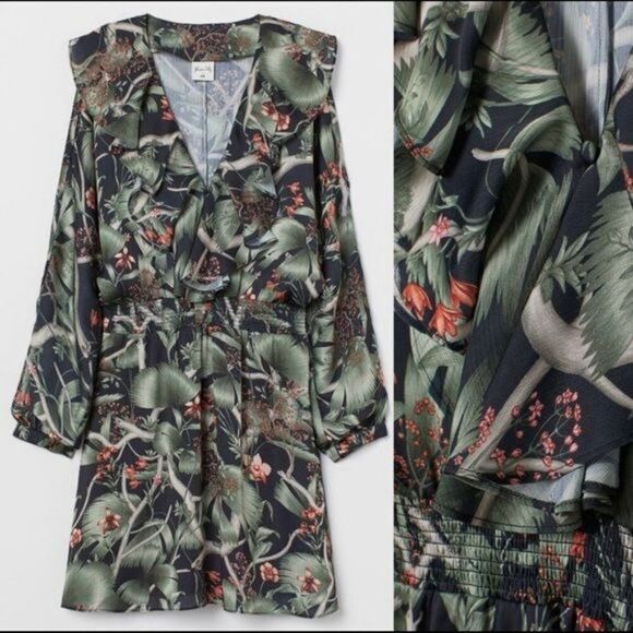 Johanna Ortiz x H&M Ruffle Tropical Print Large Petite - Picture 5 of 8